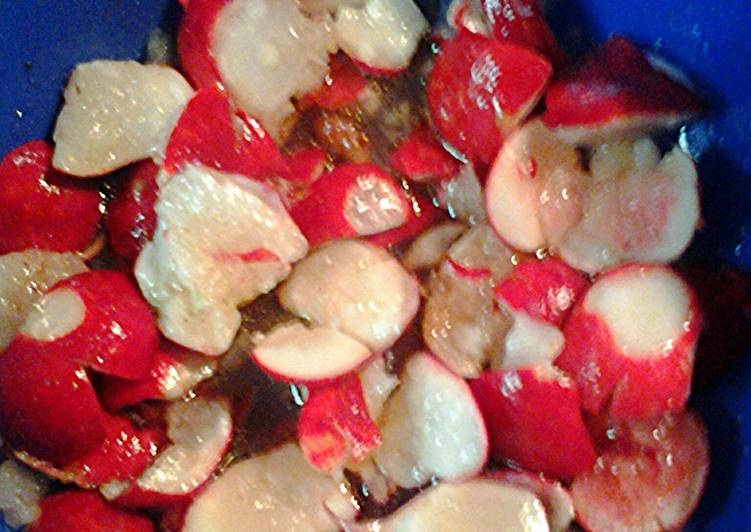 Easiest Way to Prepare Super Quick Homemade Sweet and sour radish salad