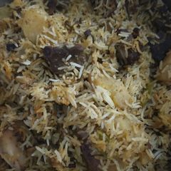 A picture of White Biryani.