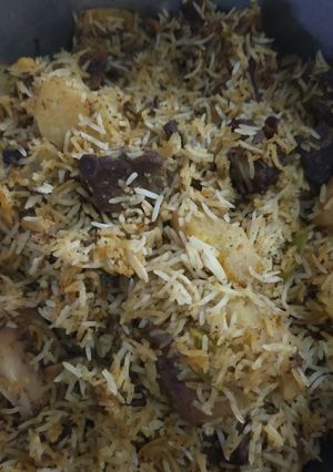 A picture of White Biryani.