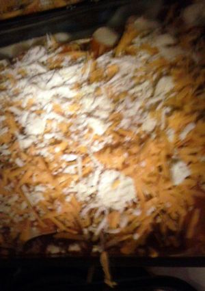 A picture of Brad's roasted pork enchiladas.