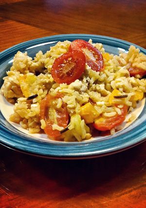 A picture of Egg white fried rice.