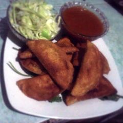 A picture of Guatemalan Empanadas/Dobladas.
