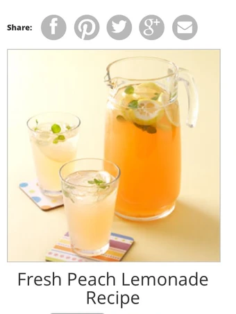 Recipe Fresh Peach Lemonade the  Makes Drooling Can spoil the tongue