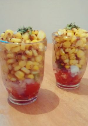 A picture of Sweet corn chaat.