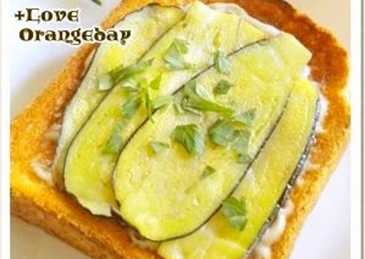 Anchovy Flavored Eggplant on Toast