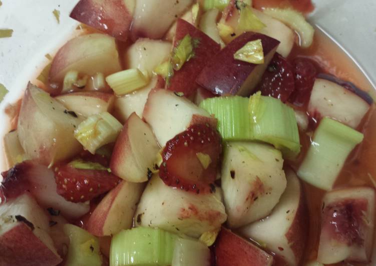 Step-by-Step Guide to Cook Appetizing Nectarine Celery Salad