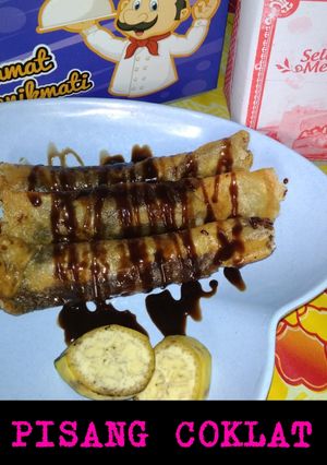 Foto resep Pisang coklat (piscok) lumer