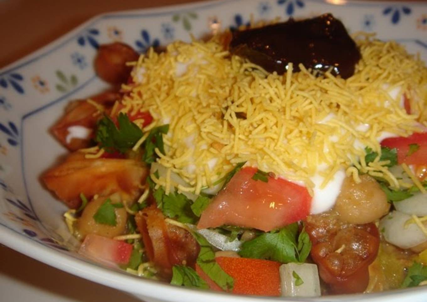 Mock Samosa Chaat