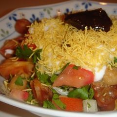 A picture of Mock Samosa Chaat.
