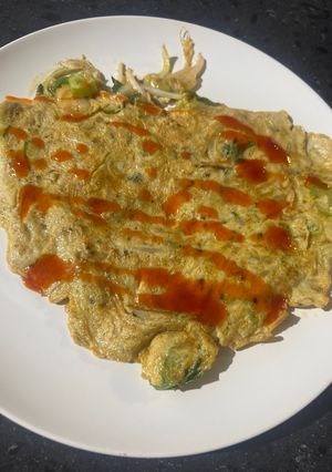 Foto resep Omelette tauge breakfast