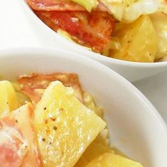 A picture of Bacon, Potato, and Cabbage Mayonnaise Stir Fry.