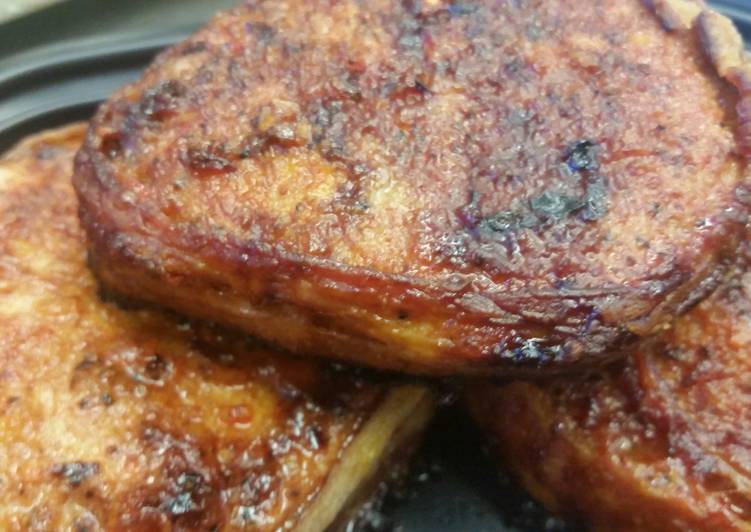 Recipe of Super Quick Bacon Wrapped Sriracha Pork Chops