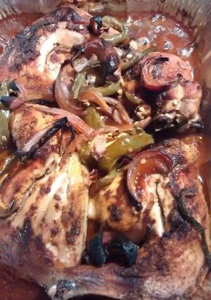 A picture of Bri's Enchilada Chicken.