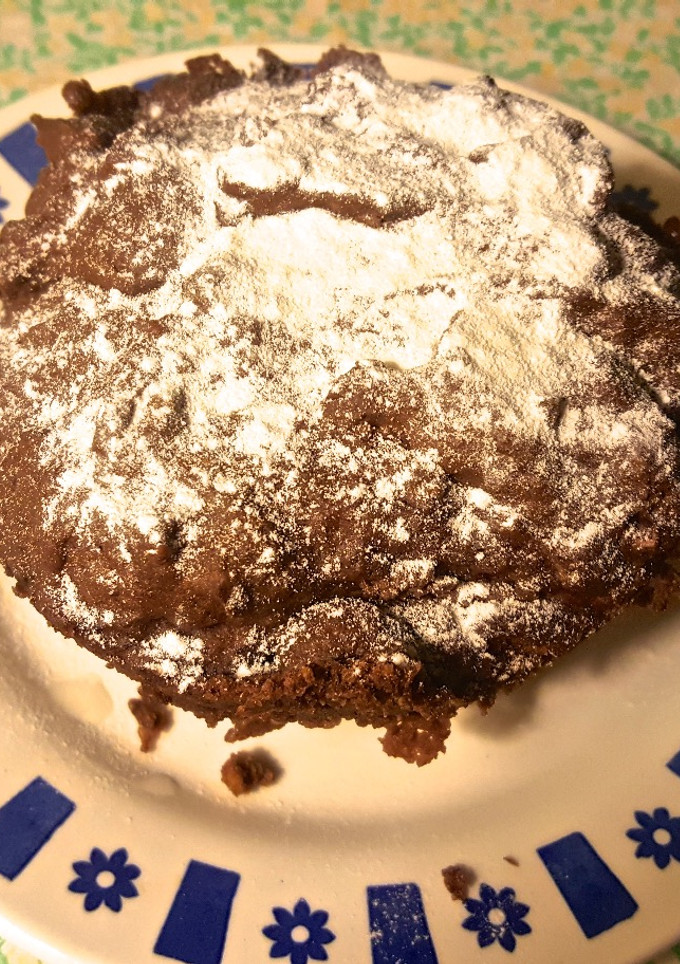 Una foto de Brownie en microondas apto para diabéticos