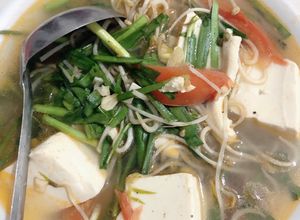 Hình của món Canh đậu hũ chay.