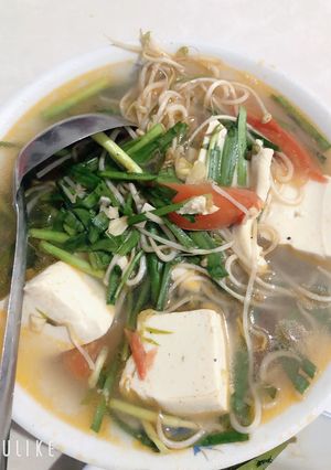 Hình của món Canh đậu hũ chay.
