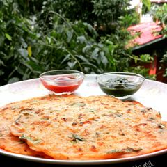A picture of Rice flour Cheela.