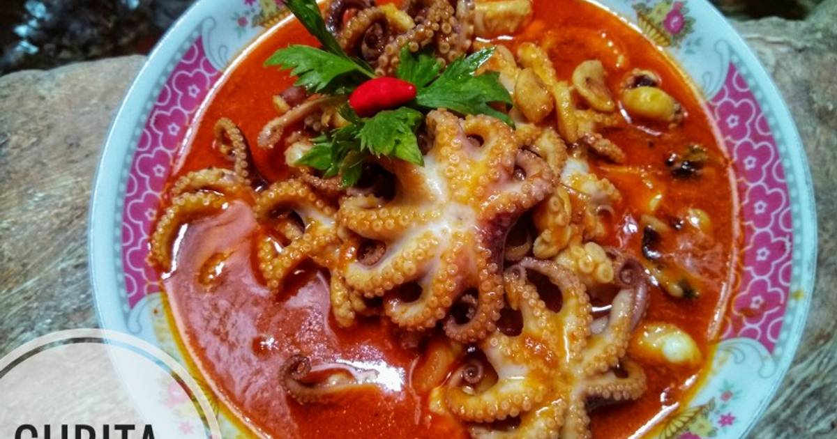 Resep Gurita Saos Padang Bumbu Tradisional Oleh Libbie Luphie Cookpad