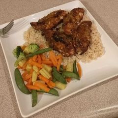 A picture of Cajun Seared Marmalade Chicken.