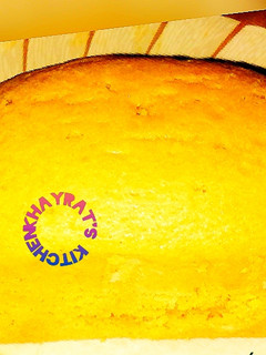 A picture of Super moist vanilla cake no egg no butter cake.