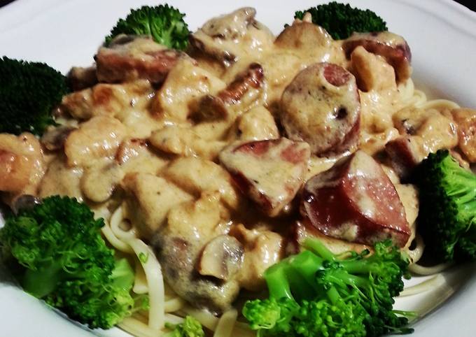 Recipe of Ultimate Chicken and Smoke Sausage Pasta