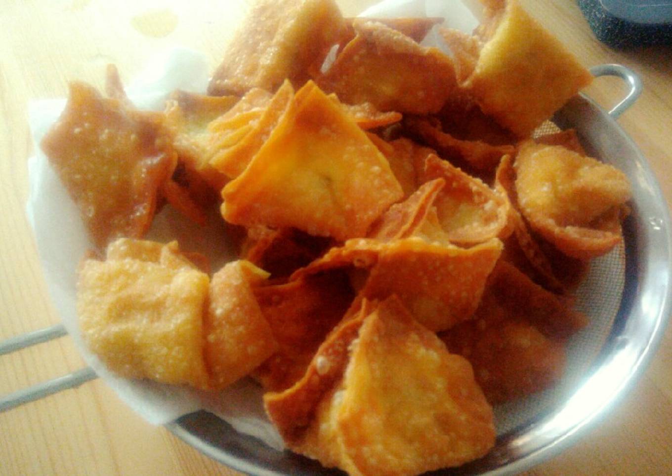 Cara Gampang Membuat Pangsit goreng isi udang yang Enak