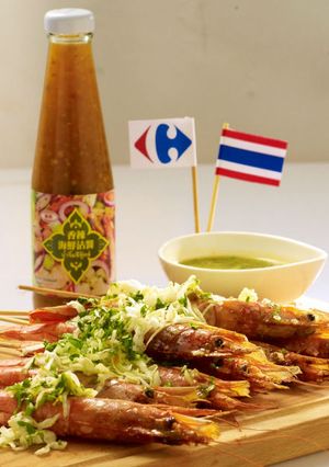 【家樂福廚房】泰式醬x天使紅蝦 的食譜成品照片