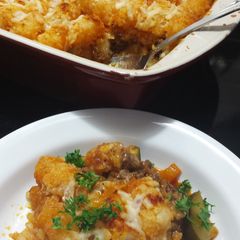 A picture of Veggie Loaded Tater Tot Casserole.