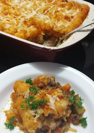 A picture of Veggie Loaded Tater Tot Casserole.