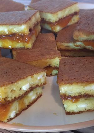 Túrós-baracklekváros süti recept fotója