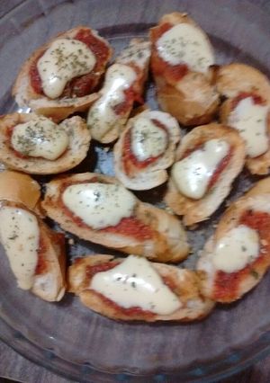 Una foto de Tostada pizza