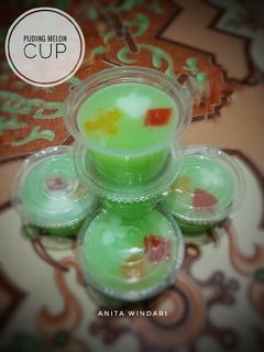 Foto resep Puding Melon Cup