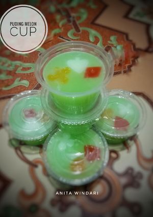 Foto resep Puding Melon Cup