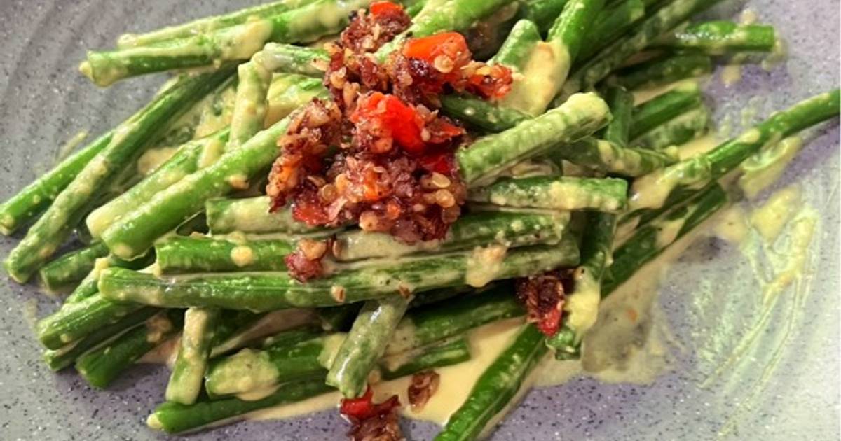 Resep Sayur Jukut Bejek (khas Bali)  Plecing Kacang Panjang Favorit Bunda