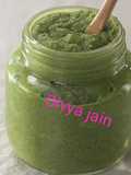 Spring onion raw mango chutney