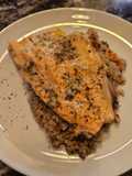 Trucha al horno con limón y hierbas!!