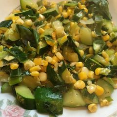 A picture of Sautéed Zucchini And Corn.
