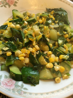 A picture of Sautéed Zucchini And Corn.