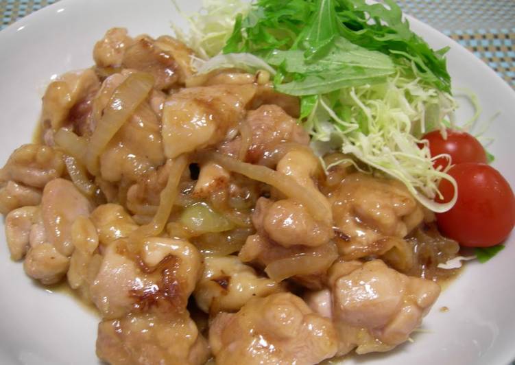 Recipe of Super Quick Homemade Easy Stir-Fried Chicken Thighs with Ginger