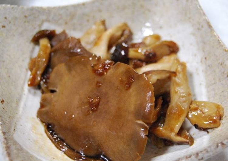 Steps to Prepare Homemade Gingered Jumbo-Sized Shimeji Mushrooms
