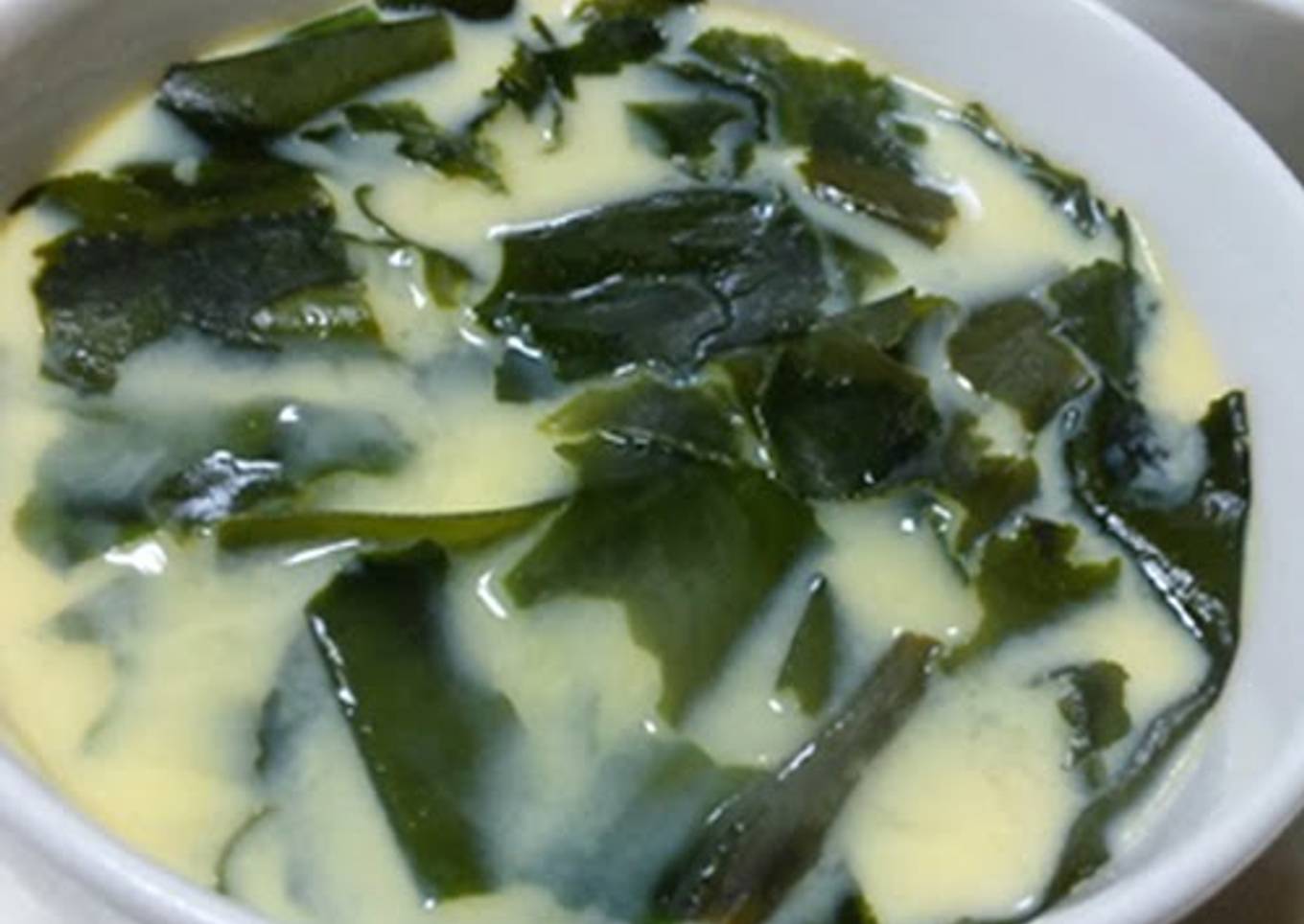 Wakame Seaweed Chawanmushi (Egg Custard)