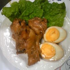 A picture of Easy Simmered Drumettes and Boiled Eggs.