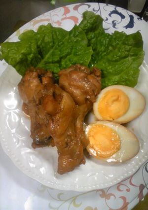 A picture of Easy Simmered Drumettes and Boiled Eggs.