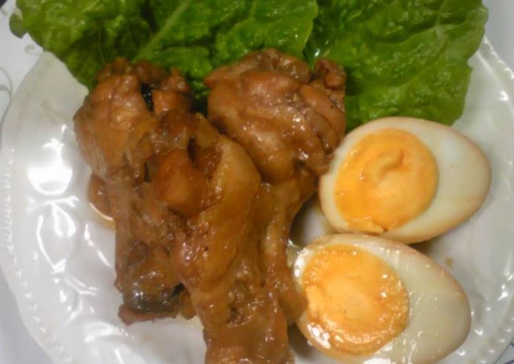 Recipe of Perfect Easy Simmered Drumettes and Boiled Eggs