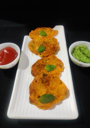 A picture of Crispy corn pancakes.