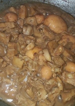 Foto resep Gudeg teh hitam sederhana
