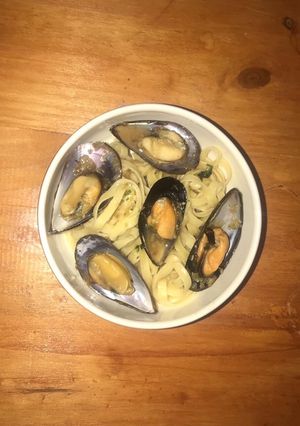 Una foto de Pasta con Mejillones