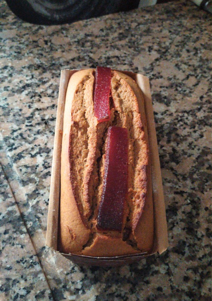 Una foto de Budín integral con membrillo