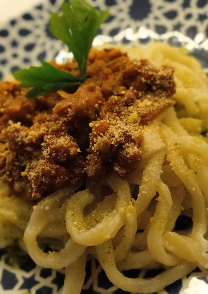 Una foto de Pasta casera sin huevo