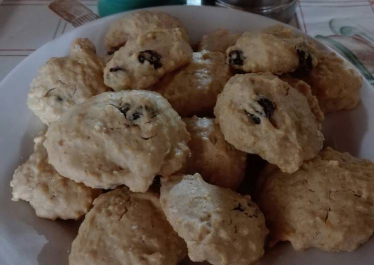 Recipe of Quick Galletitas de avena, naranja y pasas de uva😋